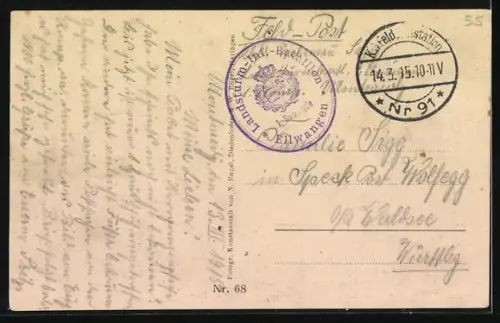 AK Dun-sur-Meuse, Habitations endommagées