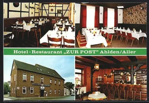 AK Ahlden /Aller, Hotel-Restaurant Zur Post, Inh. Hannelore u. Walter Jilek, Marktstrasse 2