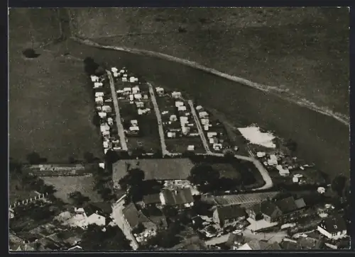 AK Ahlden /Aller, Campingplatz, Gasthaus Zur Alten Leine, Inh. H. Sprehe