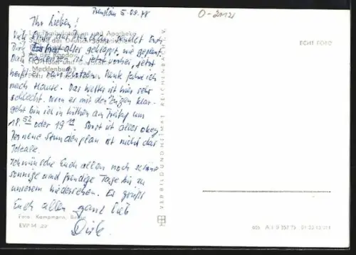 AK Eggesin /Ueckermünde, Rathaus, Schule, Flussansicht