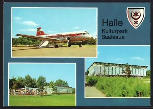 AK Halle /Saale, IL 14, Gaststätte Saaleaue, Eissporthalle