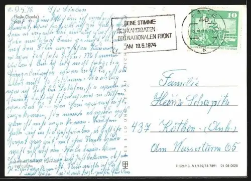 AK Halle /Saale, Marktplatz, Roter Turm, Marktkirche