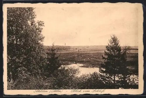 AK Ahlden /Aller, Blick vom Schloss