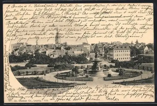 AK Weimar / Thüringen, Blick vom Museum