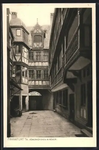 AK Alt-Frankfurt, Römerhöfchen im Römer
