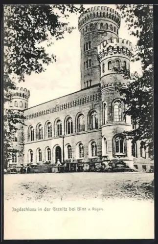 AK Binz a. Rügen, Jagdschloss in der Granitz