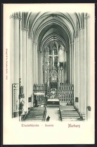 AK Marburg, Elisabethkirche, Inneres