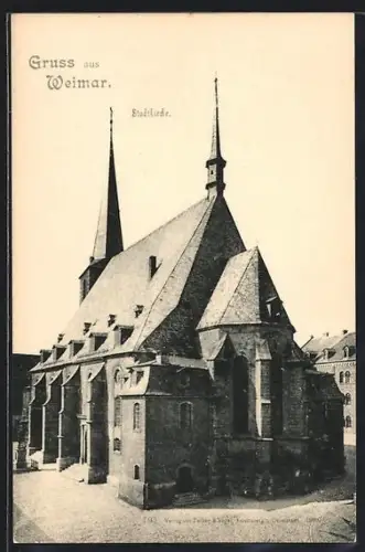 AK Weimar / Thüringen, Stadtkirche