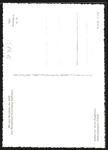 AK Kulpenberg /Kyffh., Fernsehturm, Bus auf Waldstrasse