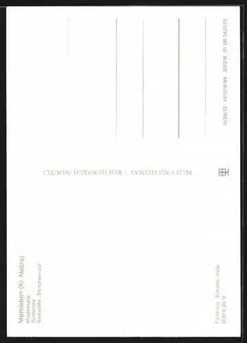 AK Memleben /Nebra, Klosterruine, Gasthaus Storchennest, 1200-Jahr-Feier 1986