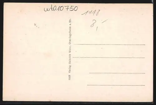 AK Ober-Ingelheim a. Rhein, Ringmauer mit Malakoffturm