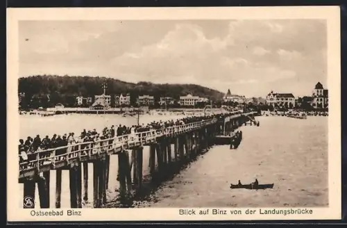 AK Binz, Blick von der Landungsbrücke