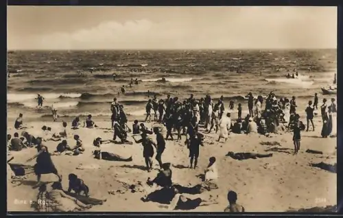 AK Binz a. Rügen, Strandleben