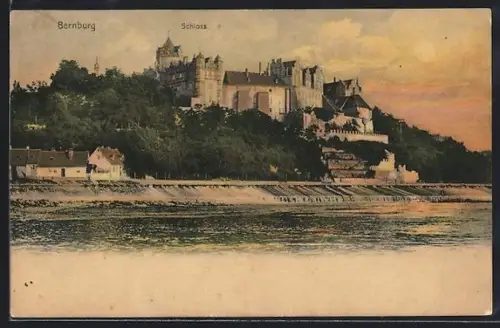 AK Bernburg, Uferpartie am Schloss