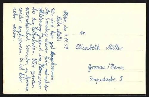 AK Ahlden /Aller, Ansicht vom Feldrain aus