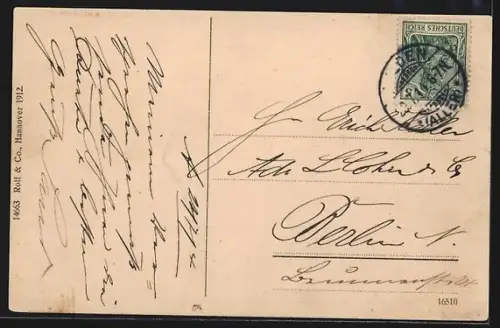 AK Ahlden-Aller, Gesamtansicht Schlenkteich