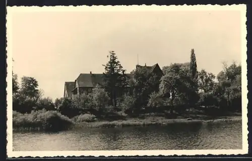 Foto-AK Ahlden /Aller, Uferpartie