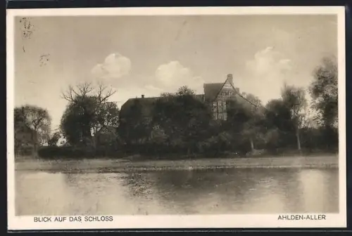 AK Ahlden /Aller, Blick auf das Schloss