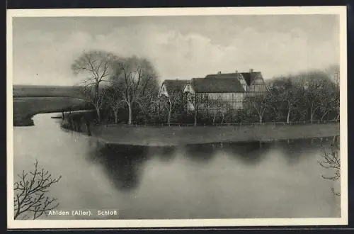 AK Ahlden / Aller, Blick auf das Schloss