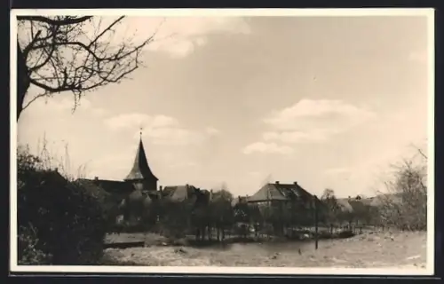 AK Ahlden /Aller, Teilansicht mit Kirche