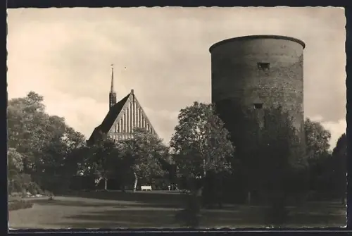 AK Salzwedel, Partie im Burggarten