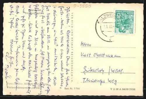 AK Salzwedel, Partie im Burggarten