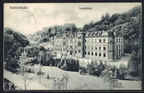 AK Baden-Baden, Landesbad, Totalansicht