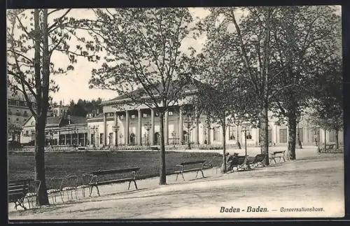 AK Baden-Baden, Blick zum Conversationshaus