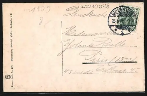 AK Baden-Baden, Ortsansicht aus der Vogelschau mit Blick nach dem Friesenberg