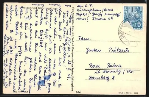 AK Kühlungsborn, Strassenpartie am Erholungsheim Jochen Weigert