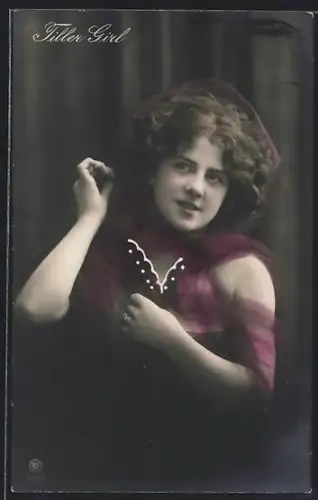 Foto-AK RPH Nr. 1925 /5: Tiller Girl, Mädchen mit Schleier