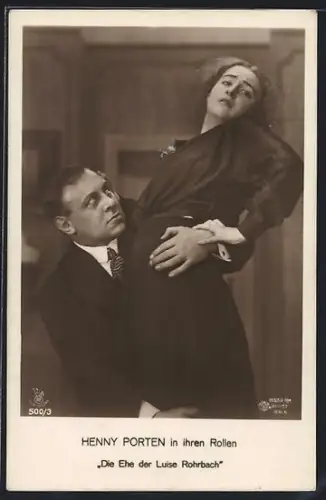 AK Schauspielerin Henny Porten, gesehen in Die Ehe der Luise Rohrbach
