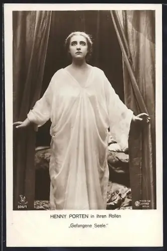 AK Schauspielerin Henny Porten in Gefangene Seelen