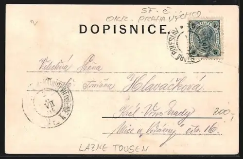 AK Lazne Tousen, Ulice, Ferdinand Chodera