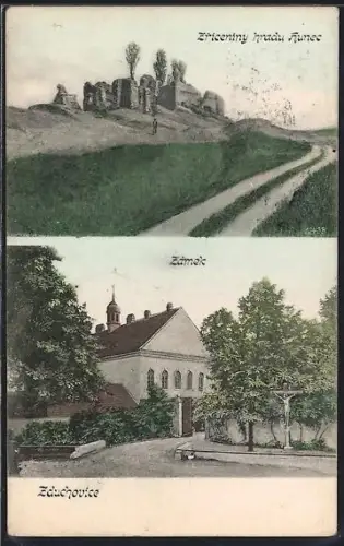 AK Zduchovice, Zriceniny hradu hunec, Zámek