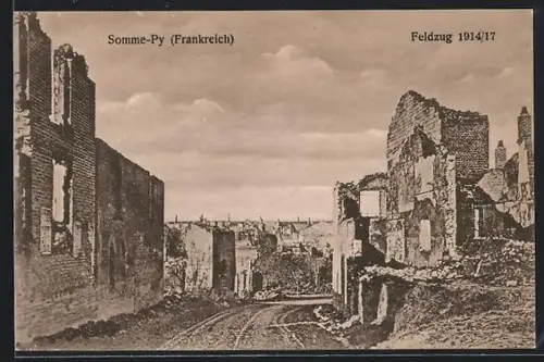 AK Somme-Py, Une ville détruite