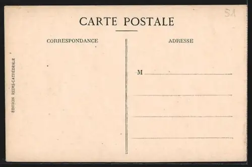 AK Reims, Porte Romaine et place de la République, après la guerre