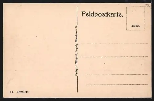 AK Somme-Py, Vue partielle de la ville détruite