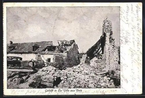 AK La Ville aux Bois, Gehöft