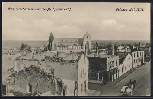 AK Somme-Py, Der zerschossene Ort