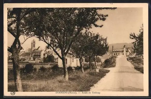 AK Dormans /Marne, Route de Tréloup