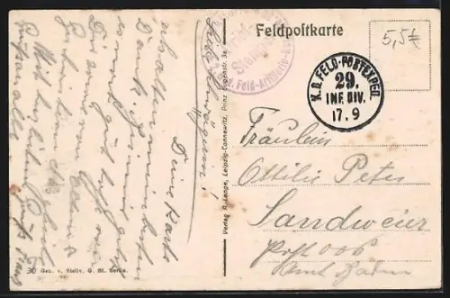 AK Selles /Marne, unr rue