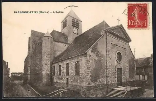 AK Barbonne-Fayel /Marne, L`Église