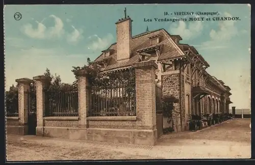 AK Verzenay /Champagne, Les Vendangeoirs Moet et Chandon