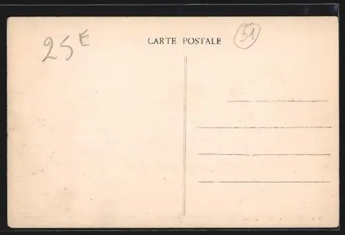 AK Billy-le-Grand /Vandemanges, Entrée du souterrain côté Marne