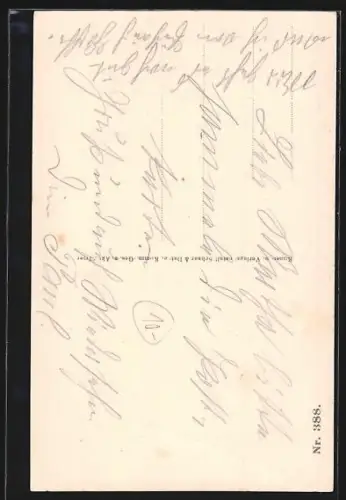 AK Pont-Faverger, Église avec son clocher distinctif et jardins environnants