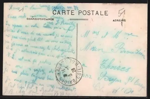 AK Reims, Rue Thiers vue prise du Jardin Colbert