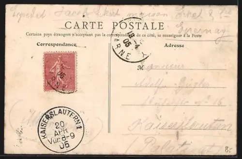 AK Épernay, Le Pont de Marne