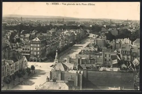 AK Reims, Vue générale de la Place d`Erlon