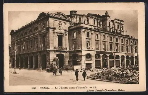 AK Reims, Le Théâtre après l`incendie